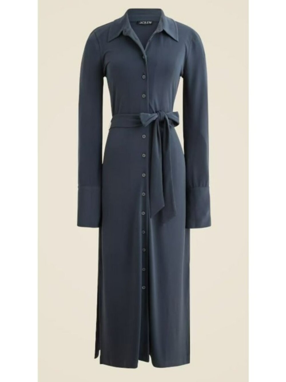 J.Crew Gray Button-Down Maxi Shirt Dress Size XL Women